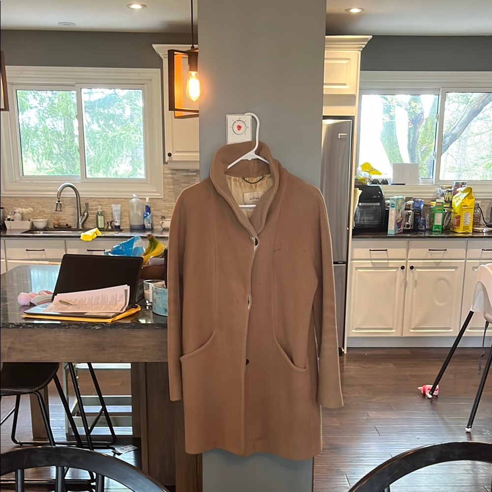 Wilfred cocoon coat. Women's Tan Coat